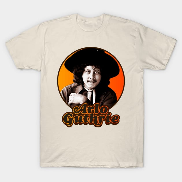 Arlo Guthrie // Retro Folk Icon T-Shirt by darklordpug